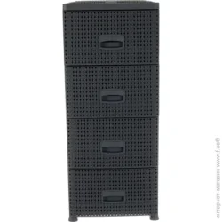 RIO Комод 8508BR на 4 шухляды KNIT антрацит 894x386x431 мм