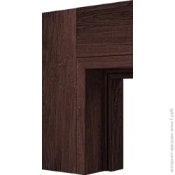 Rodos Стойка дверной коробки Lux +  ХДФ 2000x38 мм мадагаскар