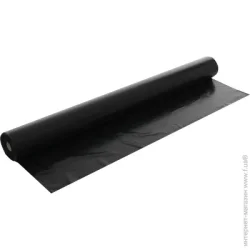 Roofguard Пленка полиэтиленовая строительная 1,5x100 м черный 100 мкм полурукав