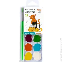 Rosa Kids Набор акварельных красок Cats 12 шт. 301201