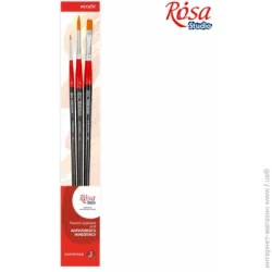 Rosa Start Набор кистей 4 синтетика, 3 шт. ROSA