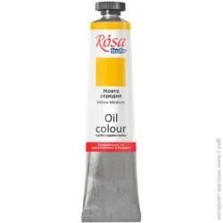 Rosa Studio Краска масляная Желтая средняя 45 мл