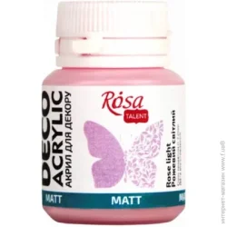 Rosa Talent Краска акриловая розовый светлый матовый 20 мл