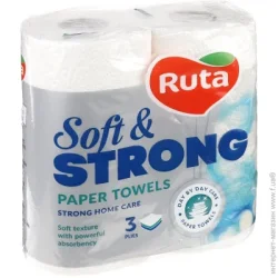 Ruta Бумажные полотенца Soft Strong трехслойная 2 шт.