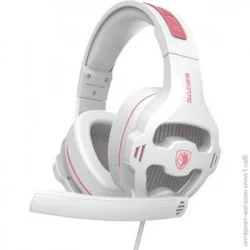 Наушники Sades SA-726 Ppower White/Pink (SA726WPJ)