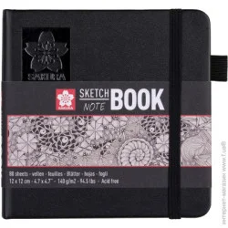 Арт-блокнот Sakura Блокнот для эскизов Sketch 12х12 см 80 л кремово-белый
