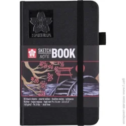 Арт-блокнот Sakura Блокнот для эскизов Sketch 9х14 см 80 л черный