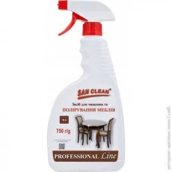 San Clean Средство Для полировки мебели 0,75 л