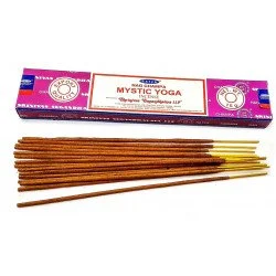Аромапалички Satya Аромат для дому Mistic Yoga 12 шт Масала пахощі (32495)