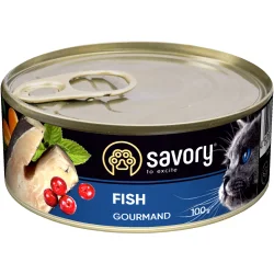 Консервы Savory Консерва для котов рыба 100 г