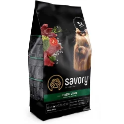 Сухий корм Savory Корм для малих порід сухий для собак гурманів малих порід Свіже ягня 1 кг 1 кг