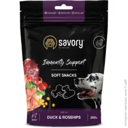 Ласощі Savory Снеки для зміцнення імунітету_Качка та шипшина 200 г