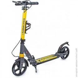 Самокат Scale Sports Двухколесный самокат Scale Sports SS-04. Yellow (складная конструкция, дисковый тормоз) SS-04-3 до 100 кг двухколесный