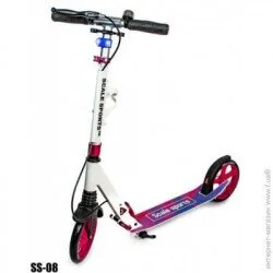 Самокат Scale Sports Самокат двухколесный Scale Sports SS-08 Белый с розовым (1305676201) до 100 кг двухколесный