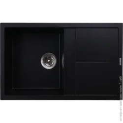 Кухонна мийка Scandispa 7950 Selena чорний + сифон
