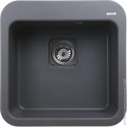 Кухонная мойка Scandispa Cube 500 серый + сифон
