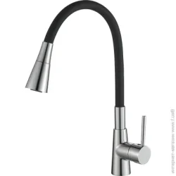 Смеситель для мойки Scandispa HB7242074C-M7789B чёрный гибкий излив