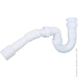 Scandispa Сифон для умывальника без выпуска гофрированная труба L20/D40-50mm