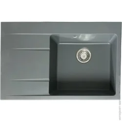 Кухонная мойка Scandispa Skara 780 R серый + сифон