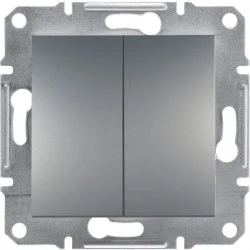 Вимикач Schneider Electric Asfora Сталевий (EPH0300162)