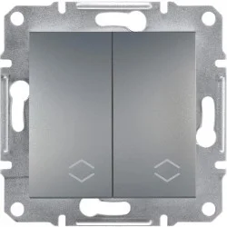 Вимикач Schneider Electric Asfora сталевий (EPH0600162)