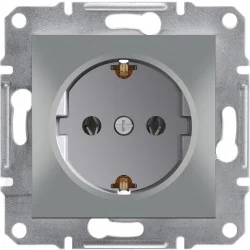 Розетка Schneider Electric Asfora алюмінієвий (EPH2900161)