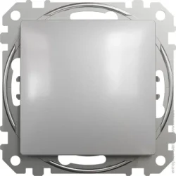 Schneider Electric Вимикач одноклавішний Sedna Design без підсвічування 10 А 250В алюміній SDD113101