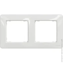 Рамка Schneider Electric Рамка двухместная Sedna Design универсальная белый SDD311802