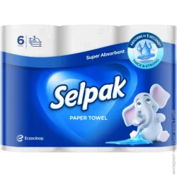 Selpak Бумажные полотенца трехслойная 6 шт.