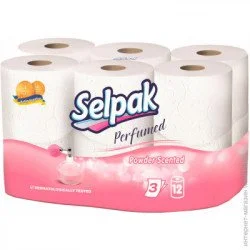 Туалетная бумага Selpak Туалетная бумага Perfumed Powder Scented трехслойная 12 шт.