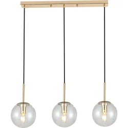 Светильник Sensio Подвес Anje 3x40 Вт /E14 золото/прозрачный LS-74657/3LG-E1440W