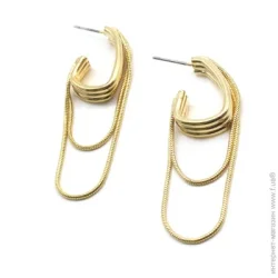 Sensio Сережки Dangles пара лануть золотий