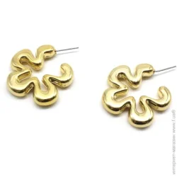 Sensio Сережки Gilded пара пластик золотий