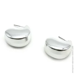 Sensio Сережки Hoops пара пластик срібний