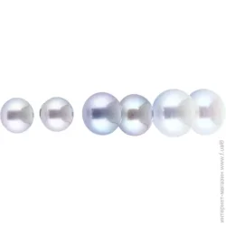 Sensio Серьги сет Mistelle 3 пари металл белый