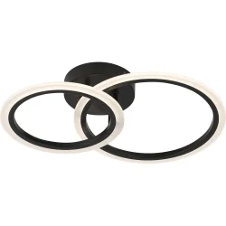 Sensio Люстра потолочная Nicca 30 Вт черный LS-2716B-30W