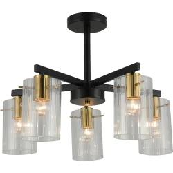 Sensio Люстра Nim 5x40 Вт E27 черный с золотистым LS-74643/5B-E2740W