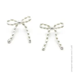 Sensio Сережки Pearls пара пластик білий