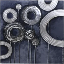 Sensio Картина ручной работы Round circles рельефный рисунок 100x100 см C-2238A