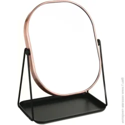 Косметичне дзеркало Sensio Дзеркало косметичне Shining JZ-M0085MC 20,5х13х27,5 см мідний з чорним