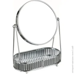 Косметичне дзеркало Sensio Дзеркало косметичне з підносом Shining S-F491216 20,1х10х26,5 см срібний