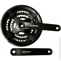 Shimano Шатун 175мм. 48х38х28Т Горный Тройной для Велосипеда (Велошатун) (0004/kb)