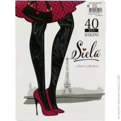 Siela Колготки BIKINI 40 den nero р. 3 черный