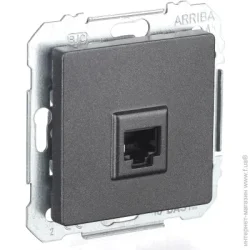 Siemens Розетка компьютерная Line IP20 карбон 5TG20782CM01