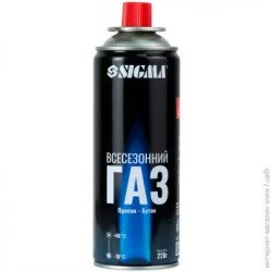 Газовый баллон цанговый с топливом Sigma 220г (2901851)