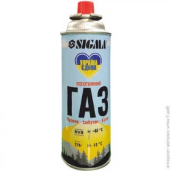 Газовый баллон цанговый с топливом Sigma RVR 220г (2901751)