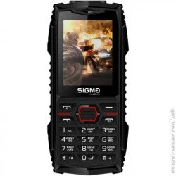 Телефон Sigma Mobile X-treme AZ68 Black/Red