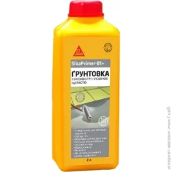 Sika Грунтовка глубокопроникающая "Primer 01+ " с Высокой Проникающей Способностью 2 л