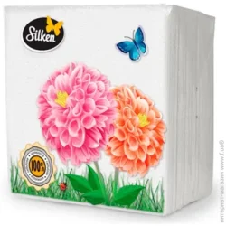 Silken Салфетки столовые Light 24х24 см цвет в ассортименте 100 шт.