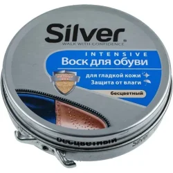Silver воск д/обувь 50мл бесцветный (8690757010388)